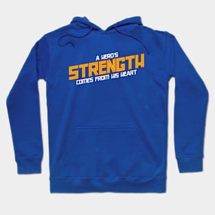 Comic Book Hero Strength Comes From The Heart Hoodie